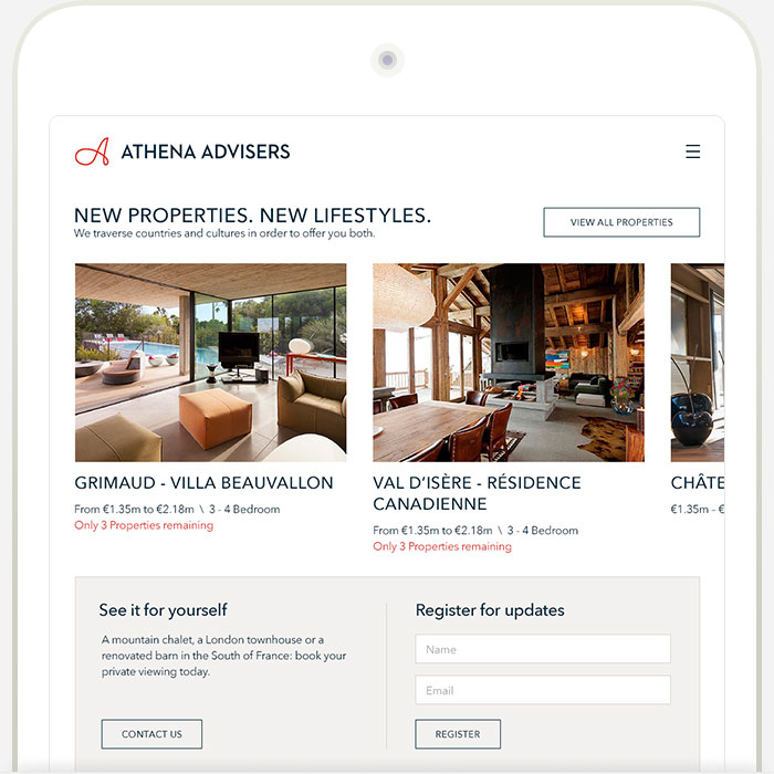 Athena Advisers screenshot