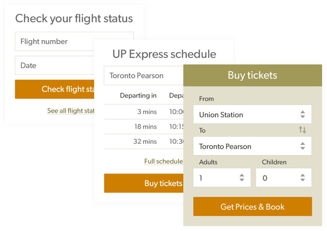 Union Pearson Express screenshot
